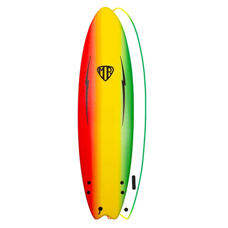 Ocean and Earth MR Spray Ezi-Rider Twin Fin Surfboard 7ft 60L Rasta